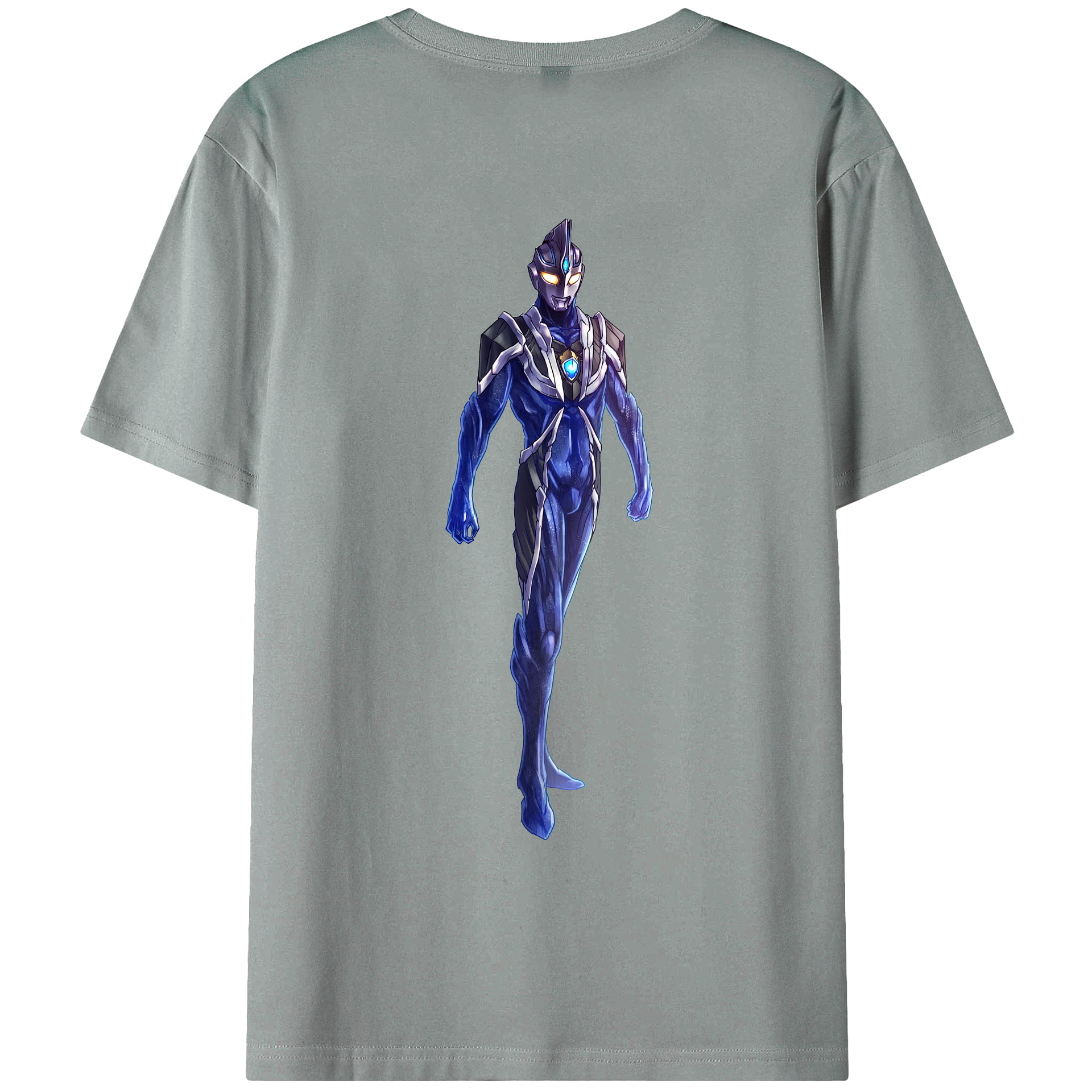 （画像用） ウルトラマン Ultraman 綿100％ メンズ半袖Tシャツ（バックプリント） 通気性